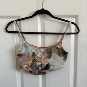 BERSHKA crop top bralette renaissance